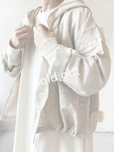 画像14: Crea delice／ジャガードフードジャケット・ベージュ