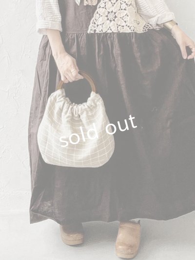 画像6: MARCHE' DE SOEUR／木の持ち手バッグ・アッシュパープルローズ