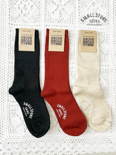 画像1: SMALL STONE／リネンカラーソックス