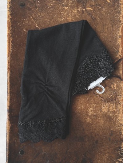 画像4: monami／コットンUVセミロングアームカバー・ダブルレース