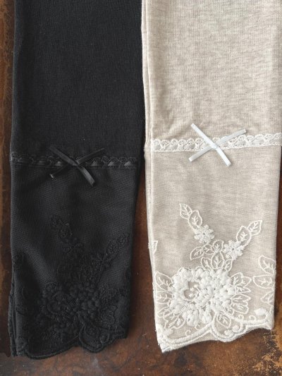 画像2: monami／コットンUVロングアームカバー・リボン