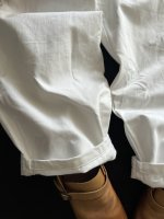 画像2: seasew.／510 ホワイトデニムコクーンパンツ (2)