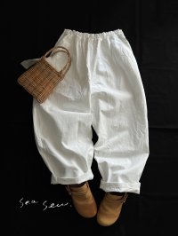 seasew.／510 ホワイトデニムコクーンパンツ