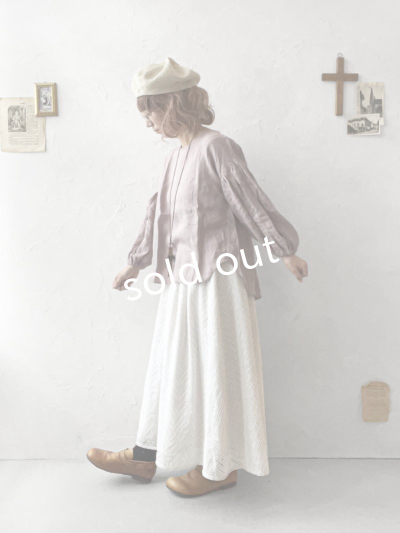 画像11: le ciel a tempsdoux／刺繍レース2wayスカート・オフ (11)