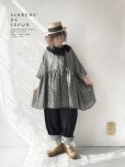 画像13: MARCHE' DE SOEUR／大きなラッフル襟のチュニック・ワッフルブラックに黒ガーゼ襟 (13)