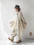 画像15: MARCHE' DE SOEUR／大きなラッフル襟のチュニック・ファナージュミルクにワッフルベージュ襟 (15)