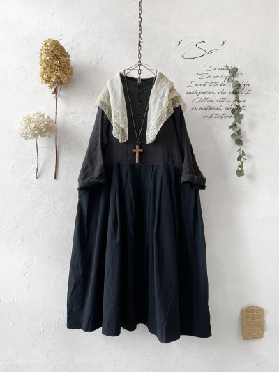 画像1: SO／ドッキングタックワンピース・ブラック