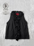 画像4: Reliure／FRILL VEST・Black linen (4)