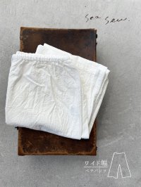 seasew.／527 ワッシャーコットンワイドペチパンツ・オフ