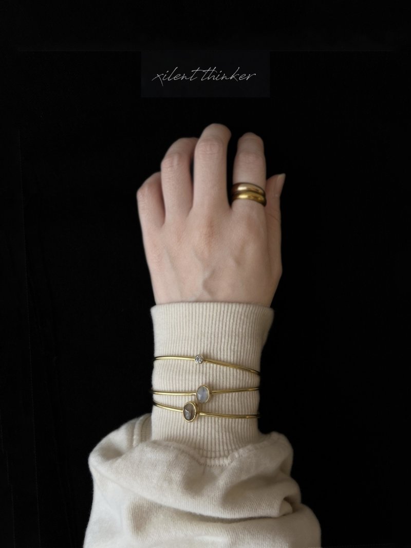 画像1: 【4/8再入荷】xilent thinker／バングル (1)