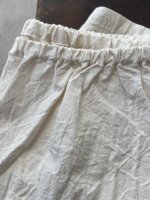 画像2: seasew.／527 ワッシャーコットンワイドペチパンツ・キナリ (2)