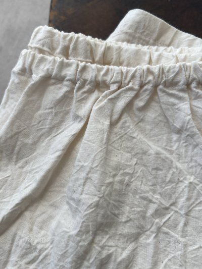 画像2: seasew.／527 ワッシャーコットンワイドペチパンツ・キナリ