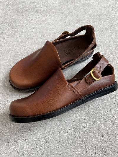 画像7: Diu／本革カメリアサンダル・ダークブラウン