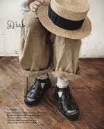 画像1: Diu／本革パルミエサンダル・ブラック (1)