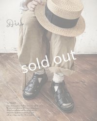 Diu／本革パルミエサンダル・ブラック