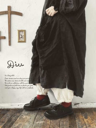 画像1: Diu／本革カンフリエシューズ・ブラック