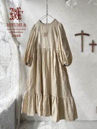 【4/24(金)21時から販売】MIFUMIコラボ／janeのワンピース・アンティークミルク＆bag