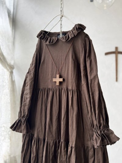 画像4: 【4/24(金)21時から販売】MIFUMIコラボ／anneのワンピース・こげ茶＆bag