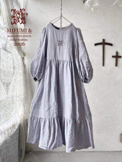 画像1: 【4/24(金)21時から販売】MIFUMIコラボ／janeのワンピース・ふじ＆bag