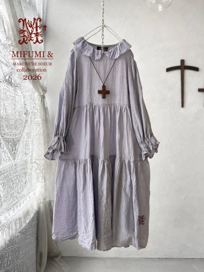 画像1: 【4/24(金)21時から販売】MIFUMIコラボ／anneのワンピース・ふじ＆bag