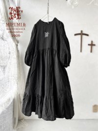 【4/24(金)21時から販売】MIFUMIコラボ／janeのワンピース・黒＆bag