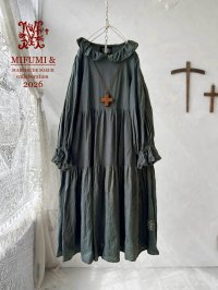 【4/24(金)21時から販売】MIFUMIコラボ／anneのワンピース・アッシュグリーン＆bag