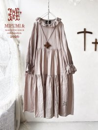 【4/24(金)21時から販売】MIFUMIコラボ／anneのワンピース・灰桜＆bag