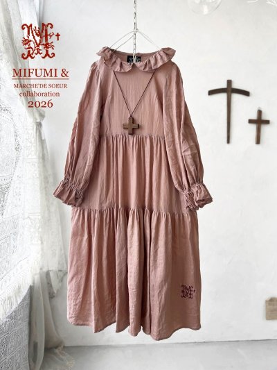 画像1: 【4/24(金)21時から販売】MIFUMIコラボ／anneのワンピース・ピーチ＆bag