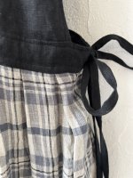 画像3: MARCHE' DE SOEUR／エプロンワンピース・黒×チェック (3)
