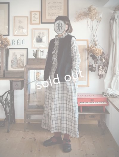 画像15: MARCHE' DE SOEUR／フローフリルワンピース・チェック