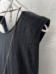 画像4: MARCHE' DE SOEUR／エプロンワンピース・黒×生成り (4)