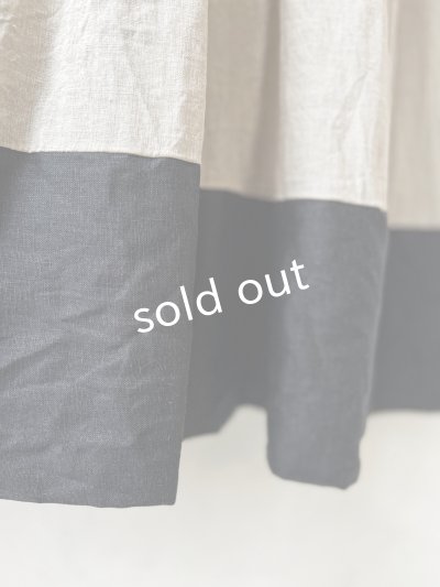 画像6: MARCHE' DE SOEUR／エプロンワンピース・黒×生成り