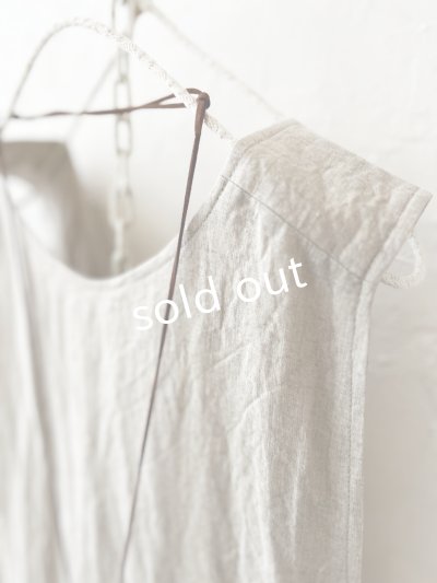 画像3: MARCHE' DE SOEUR／エプロンワンピース・生成り×チェック