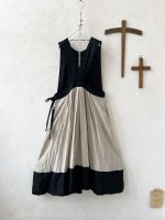 画像7: MARCHE' DE SOEUR／エプロンワンピース・黒×生成り (7)