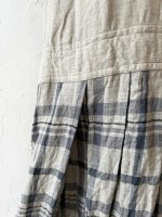 画像5: MARCHE' DE SOEUR／エプロンワンピース・生成り×チェック (5)