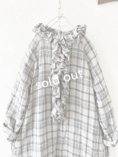 画像2: MARCHE' DE SOEUR／フローフリルワンピース・チェック