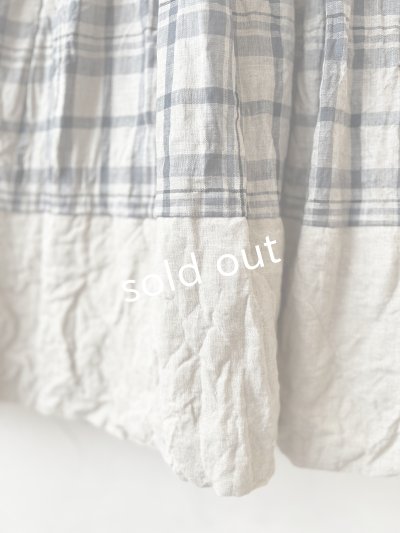 画像6: MARCHE' DE SOEUR／エプロンワンピース・生成り×チェック