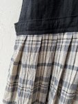 画像4: MARCHE' DE SOEUR／エプロンワンピース・黒×チェック (4)