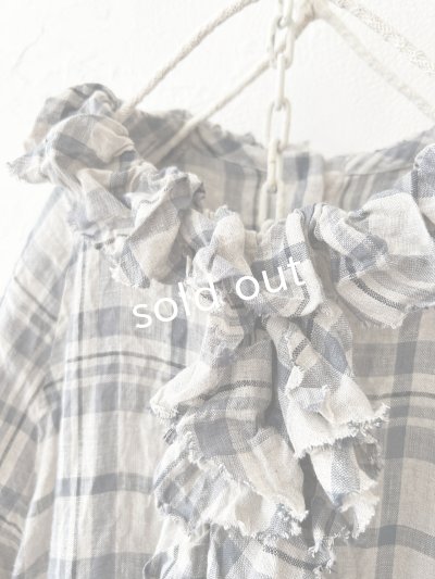 画像4: MARCHE' DE SOEUR／フローフリルワンピース・チェック