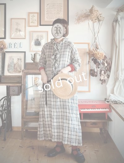 画像13: MARCHE' DE SOEUR／フローフリルワンピース・チェック