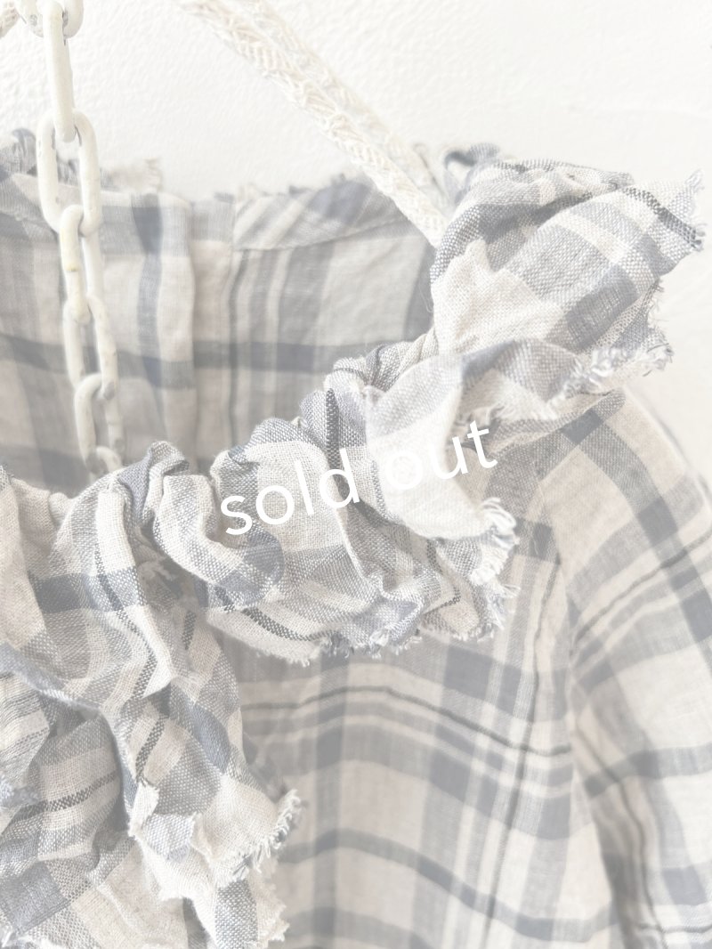 画像3: MARCHE' DE SOEUR／フローフリルワンピース・チェック (3)