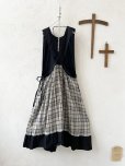 画像7: MARCHE' DE SOEUR／エプロンワンピース・黒×チェック (7)