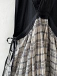 画像9: MARCHE' DE SOEUR／エプロンワンピース・黒×チェック (9)