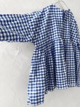 画像7: MARCHE' DE SOEUR／スキッパーギャザープルオーバー・青ギンガム (7)