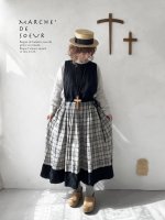 画像10: MARCHE' DE SOEUR／エプロンワンピース・黒×チェック (10)