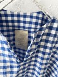画像3: MARCHE' DE SOEUR／スキッパーギャザープルオーバー・青ギンガム (3)