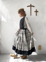 画像11: MARCHE' DE SOEUR／エプロンワンピース・黒×チェック (11)