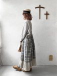 画像11: MARCHE' DE SOEUR／エプロンワンピース・生成り×チェック (11)