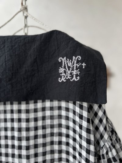 画像4: 【4/24(金)21時から販売】MIFUMIコラボ／sarahのワンピース・黒×ギンガム＆bag