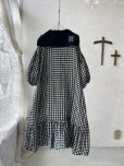 画像5: 【4/24(金)21時から販売】MIFUMIコラボ／sarahのワンピース・黒×ギンガム＆bag (5)